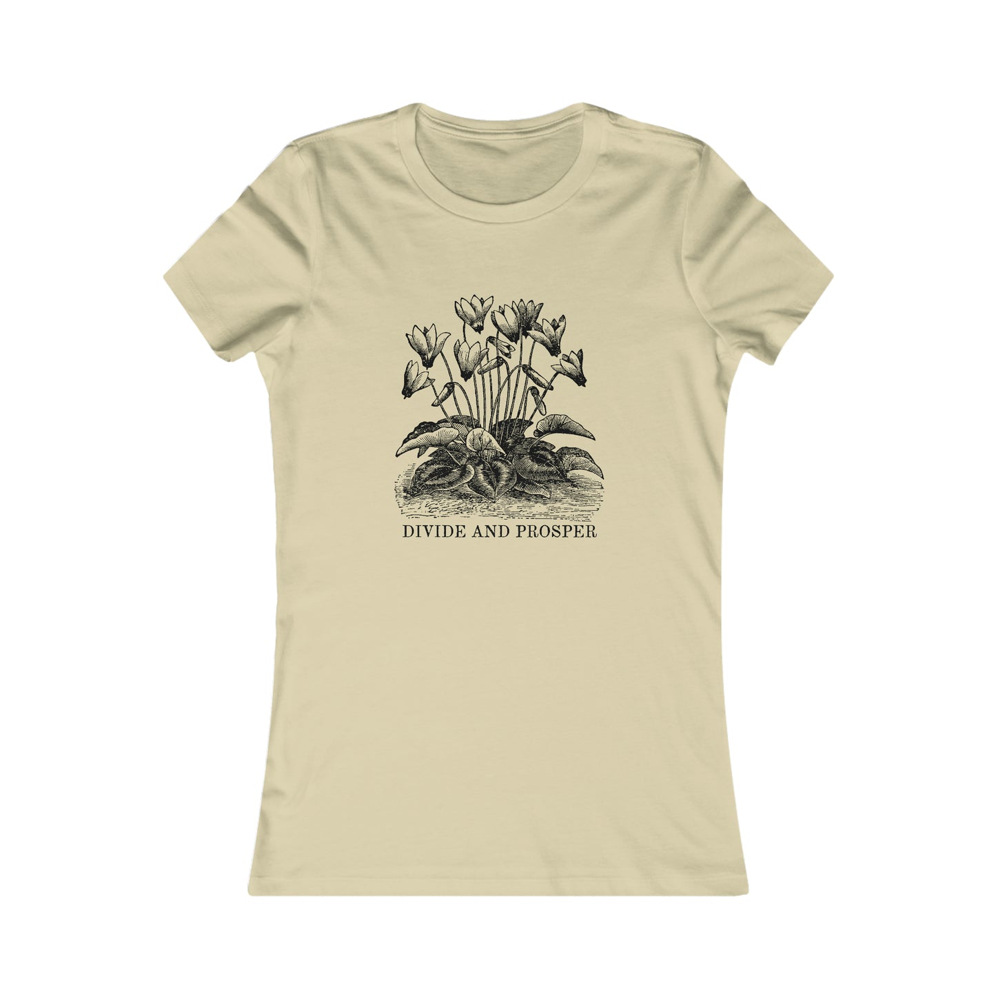 DIVIDE AND PROSPER- Womens Fitted Tee