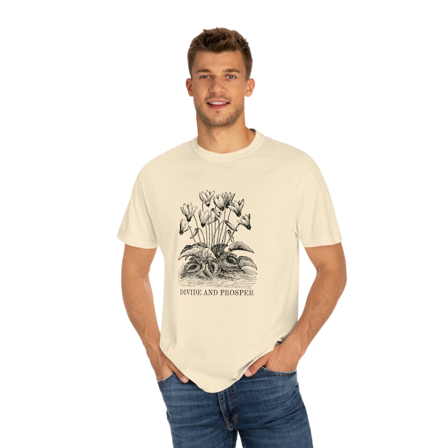 DIVIDE AND PROSPER- Unisex Garment-Dyed Heavy Weight T-shirt