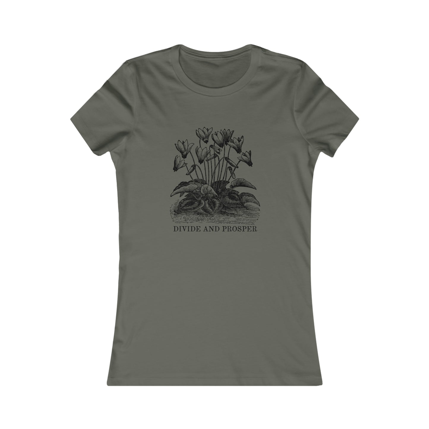 DIVIDE AND PROSPER- Womens Fitted Tee