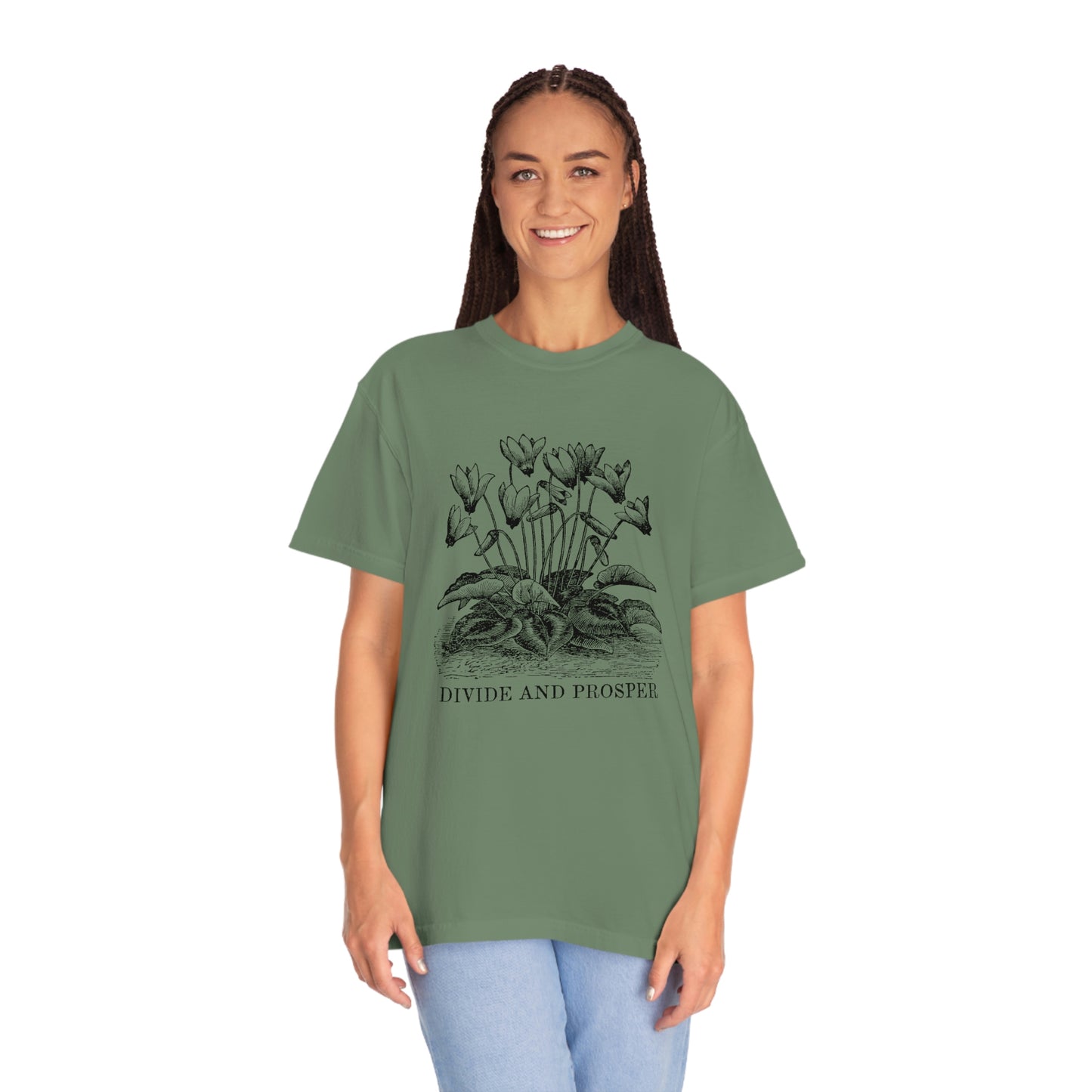 DIVIDE AND PROSPER- Unisex Garment-Dyed Heavy Weight T-shirt
