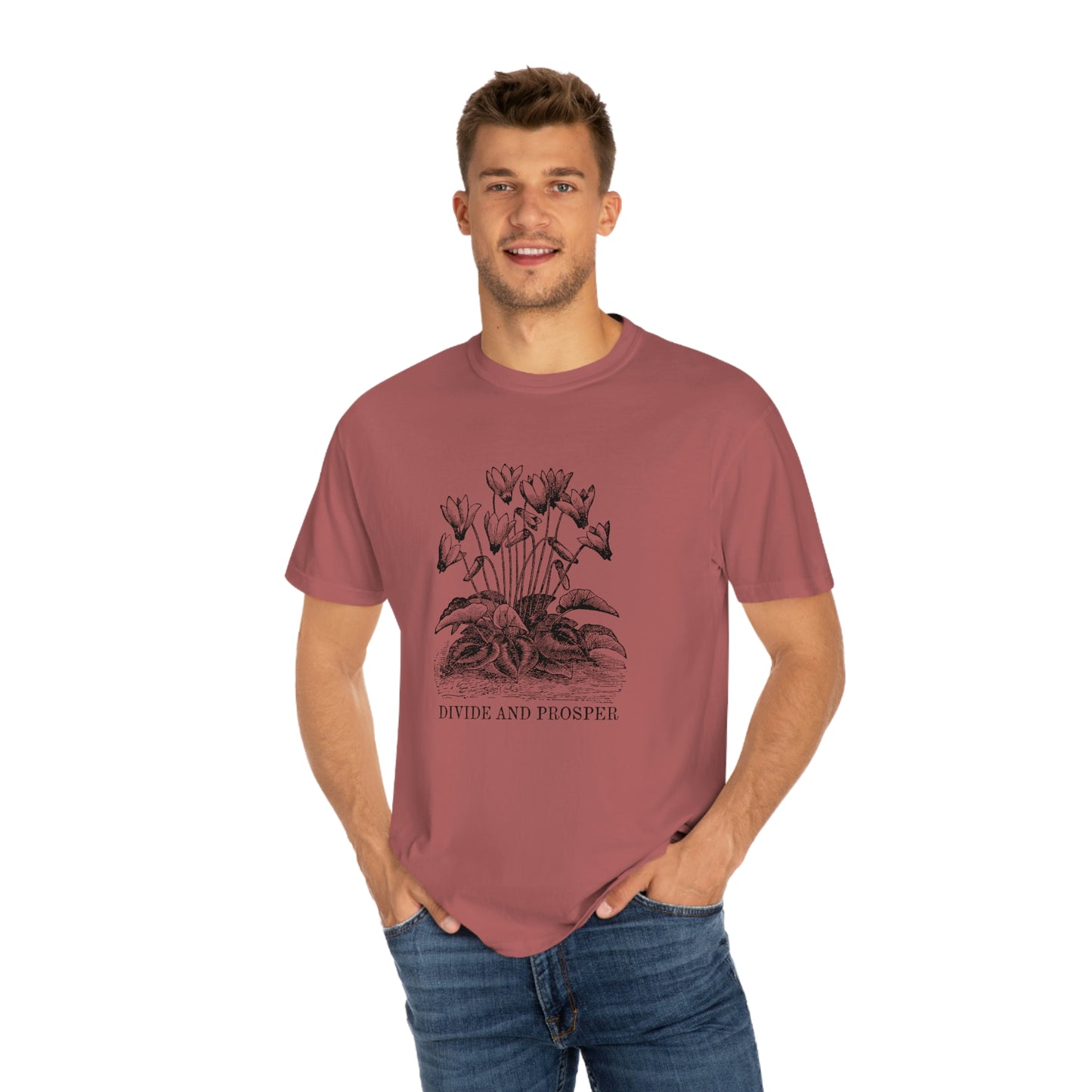 DIVIDE AND PROSPER- Unisex Garment-Dyed Heavy Weight T-shirt