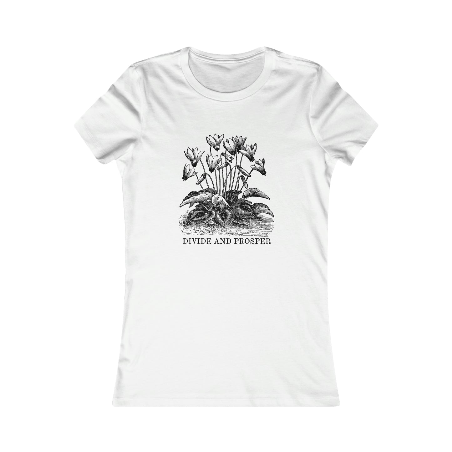 DIVIDE AND PROSPER- Womens Fitted Tee