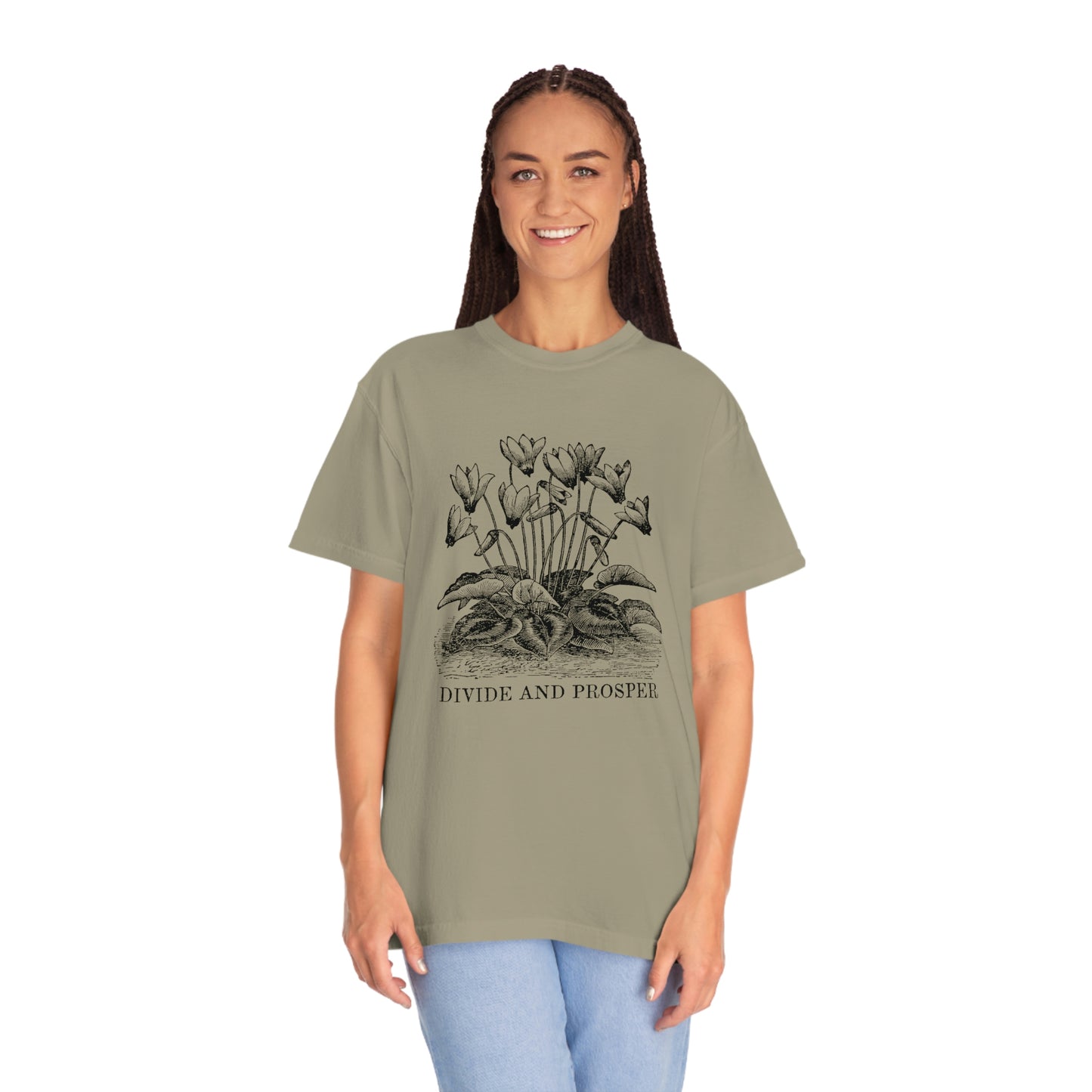 DIVIDE AND PROSPER- Unisex Garment-Dyed Heavy Weight T-shirt