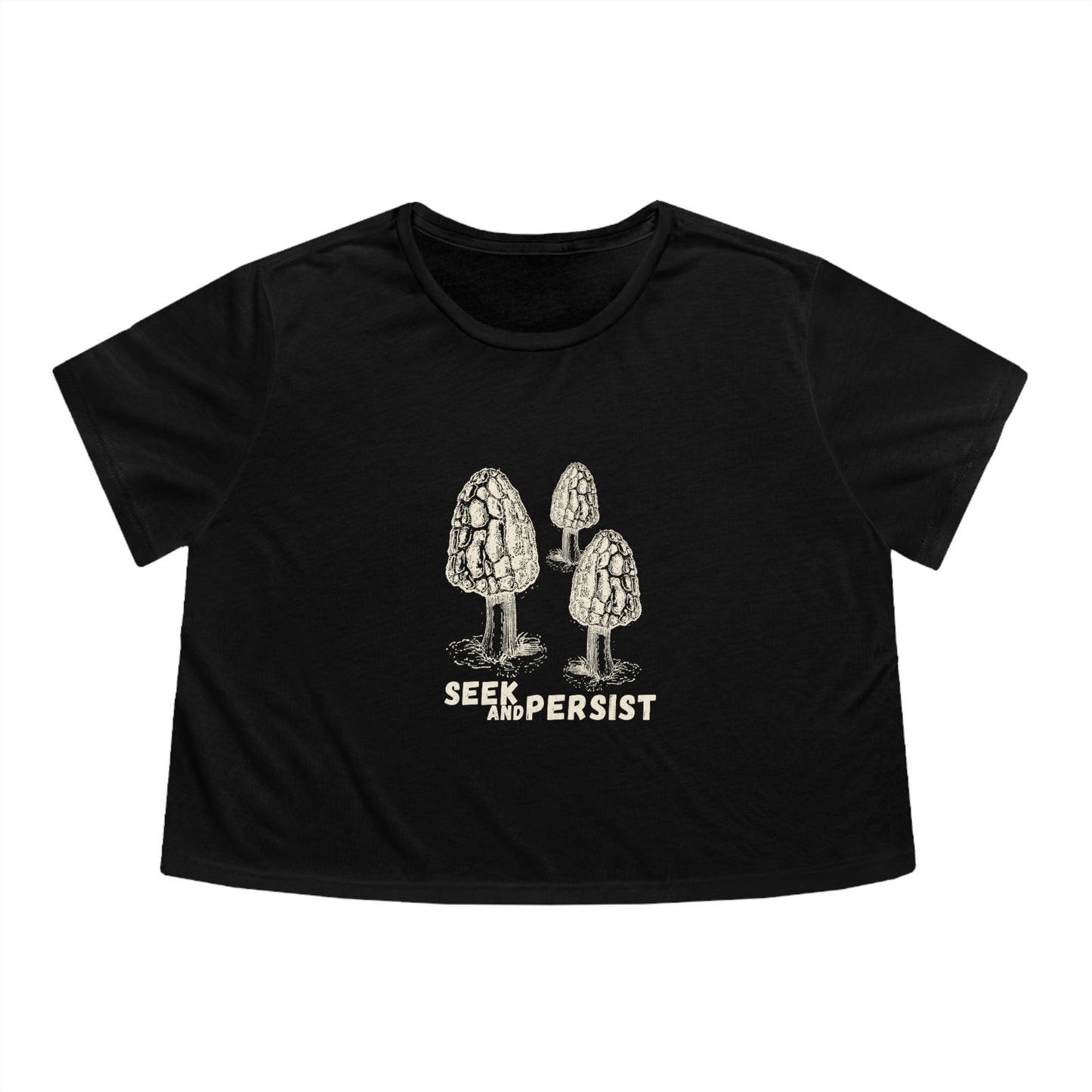 SEEK AND PERSIST-Women's Flowy Cropped Tee