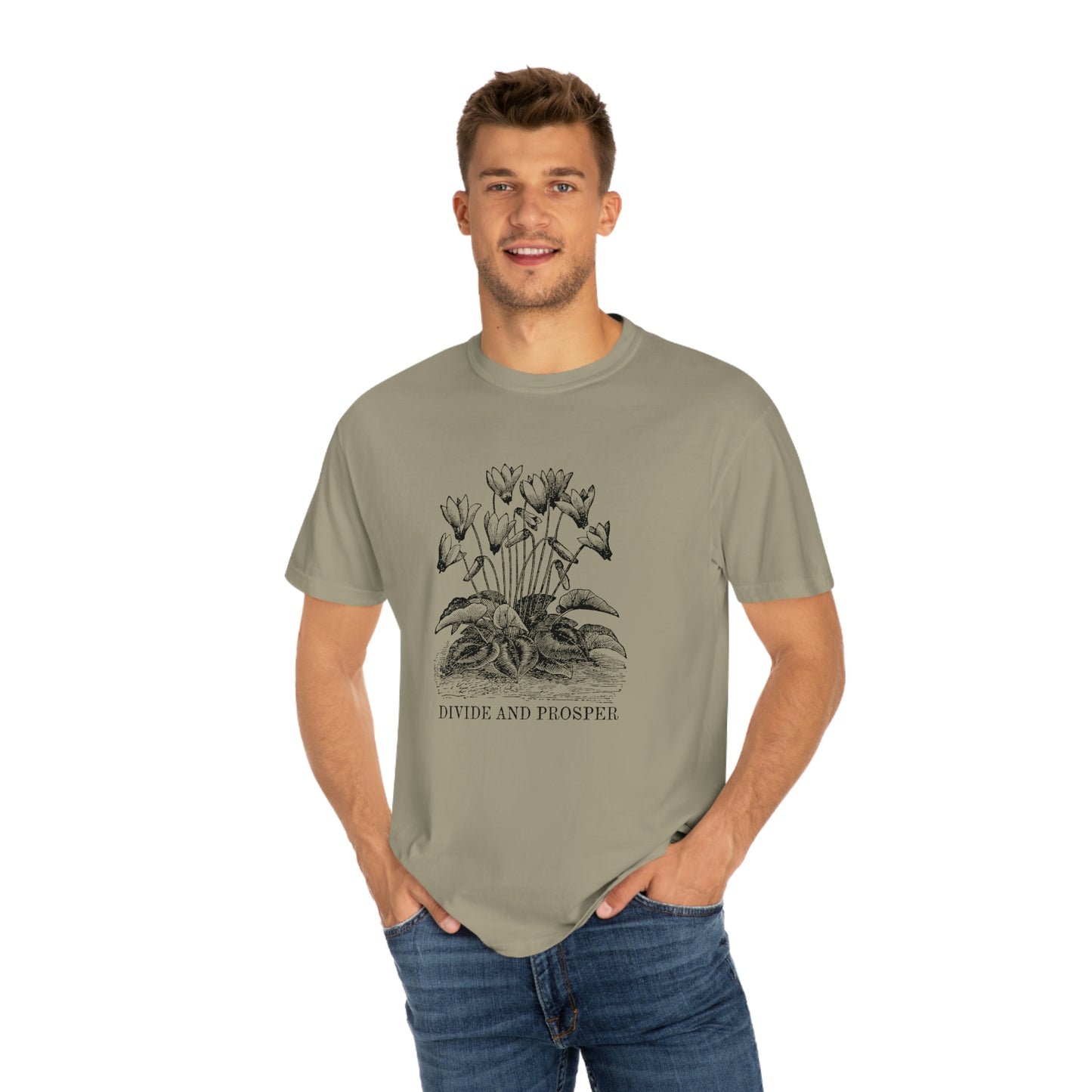 DIVIDE AND PROSPER- Unisex Garment-Dyed Heavy Weight T-shirt