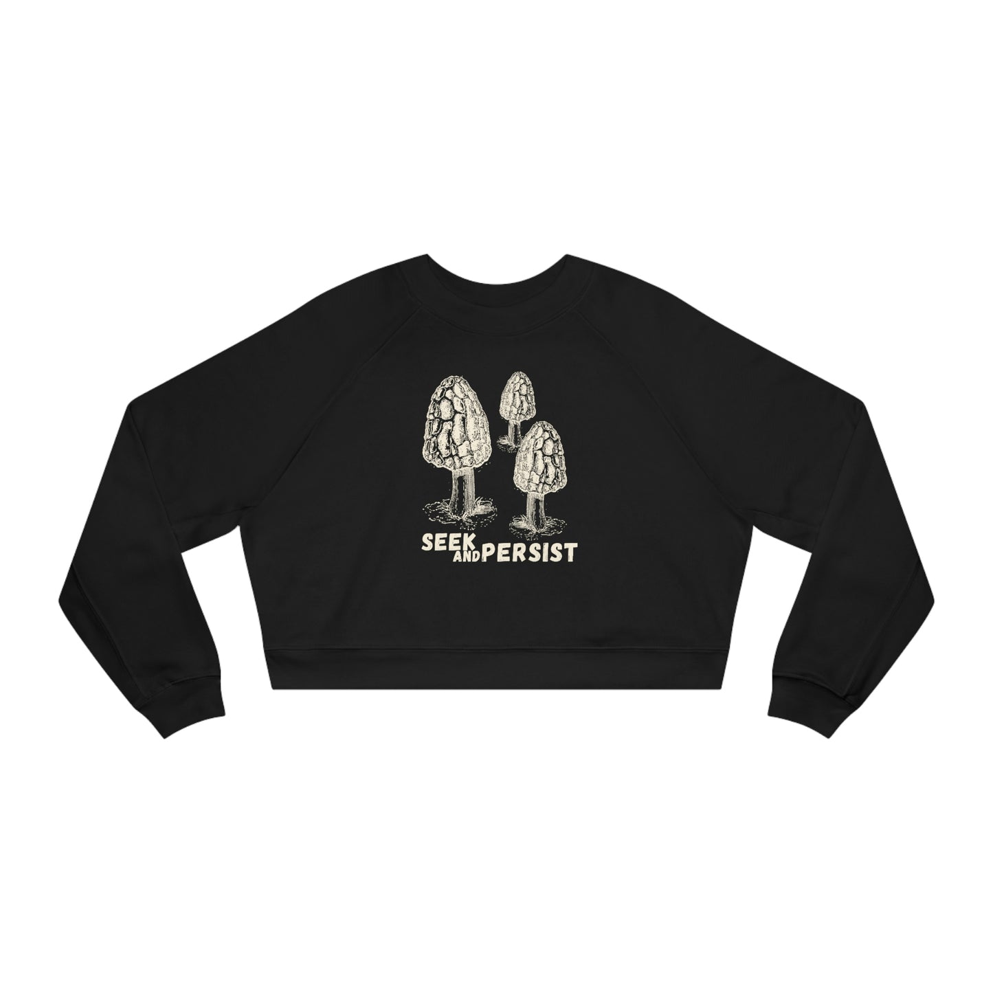 SEEK AND PERSIST-Women's Cropped Fleece Pullover