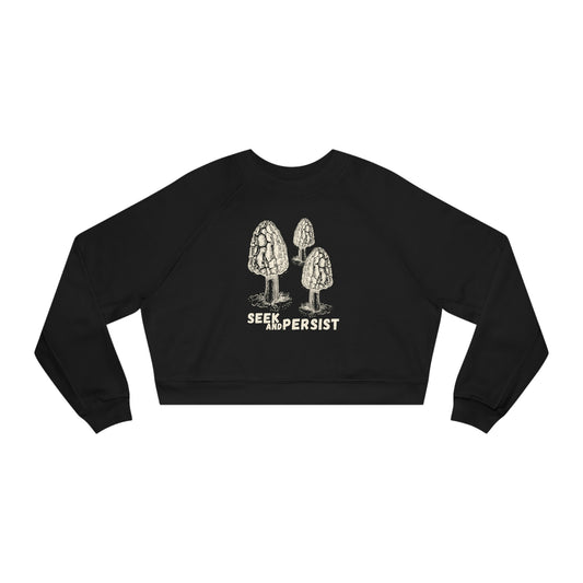 SEEK AND PERSIST-Women's Cropped Fleece Pullover