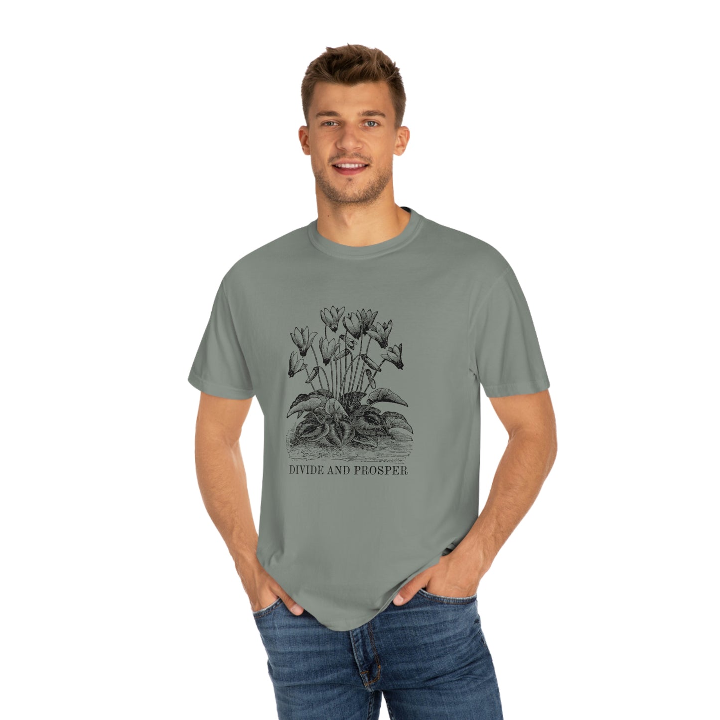 DIVIDE AND PROSPER- Unisex Garment-Dyed Heavy Weight T-shirt