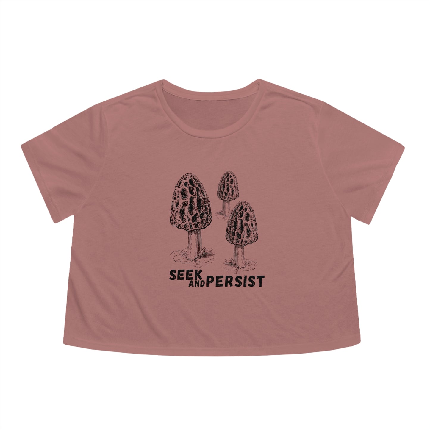 SEEK AND PERSIST-Women's Flowy Cropped Tee