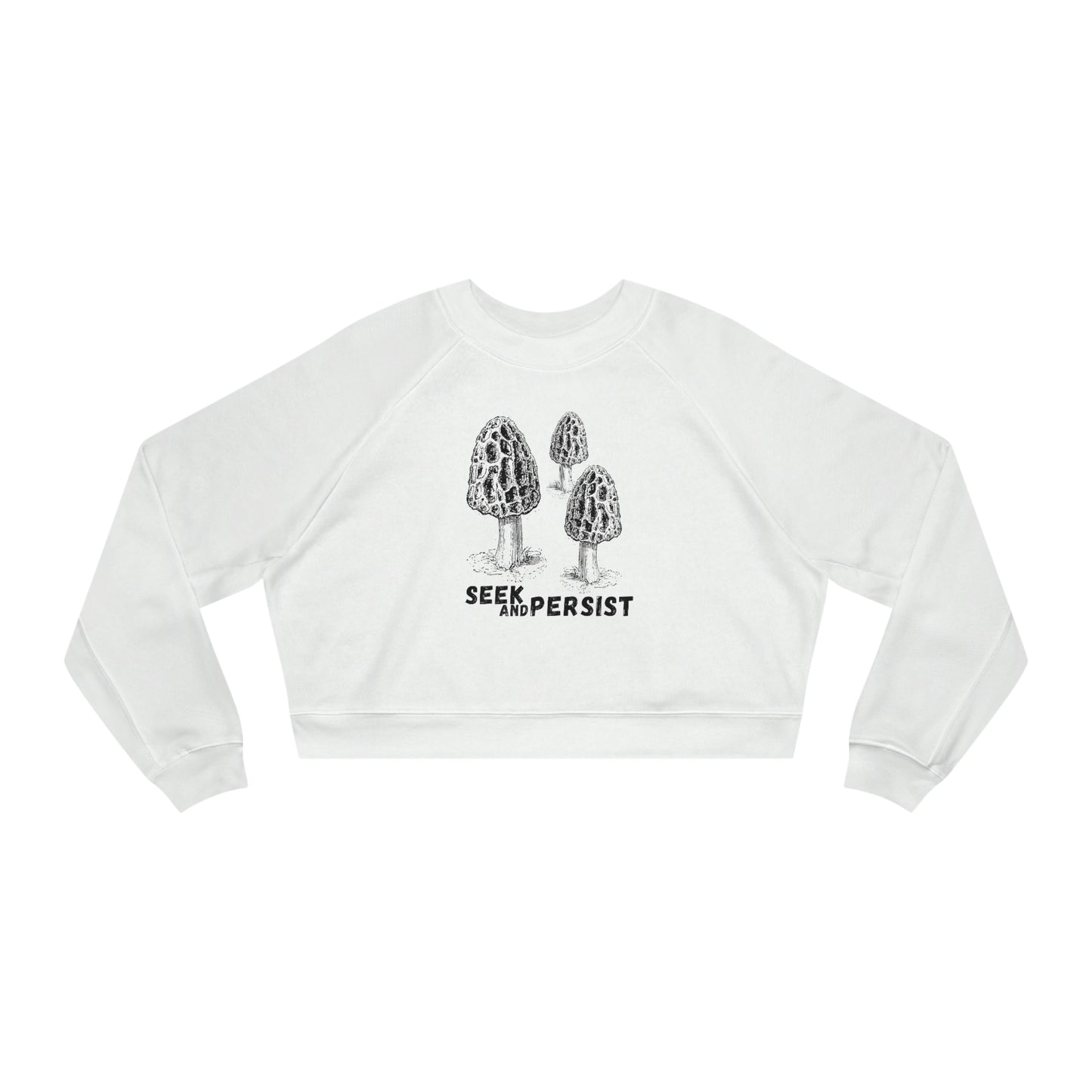SEEK AND PERSIST-Women's Cropped Fleece Pullover