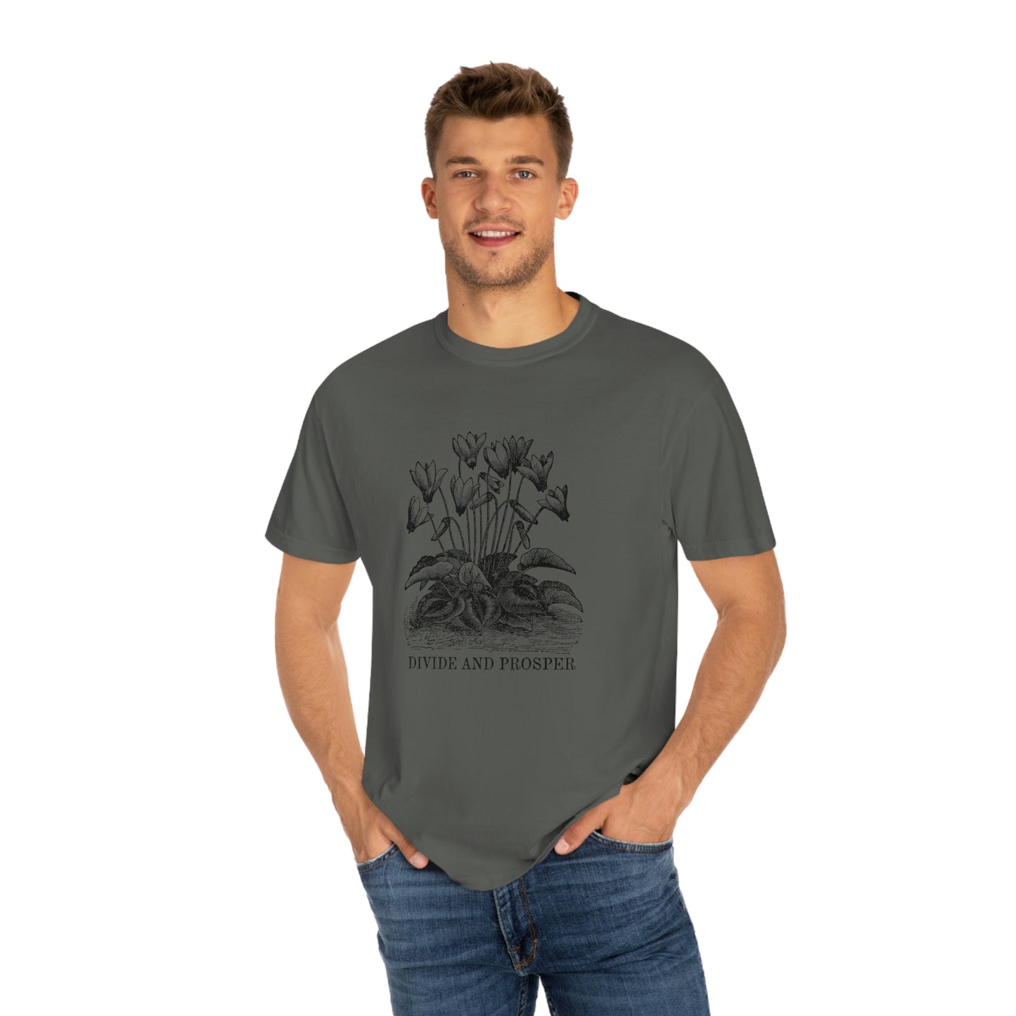 DIVIDE AND PROSPER- Unisex Garment-Dyed Heavy Weight T-shirt