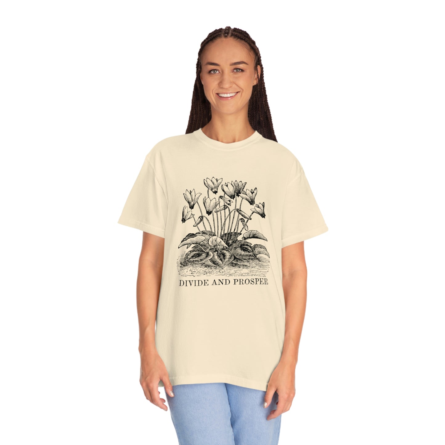 DIVIDE AND PROSPER- Unisex Garment-Dyed Heavy Weight T-shirt