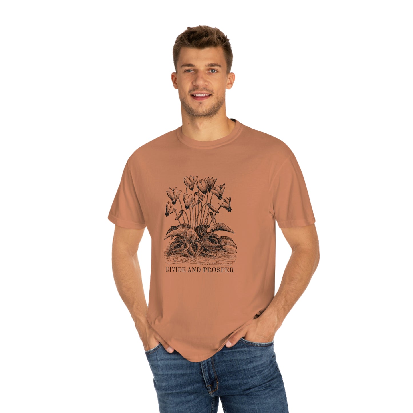 DIVIDE AND PROSPER- Unisex Garment-Dyed Heavy Weight T-shirt