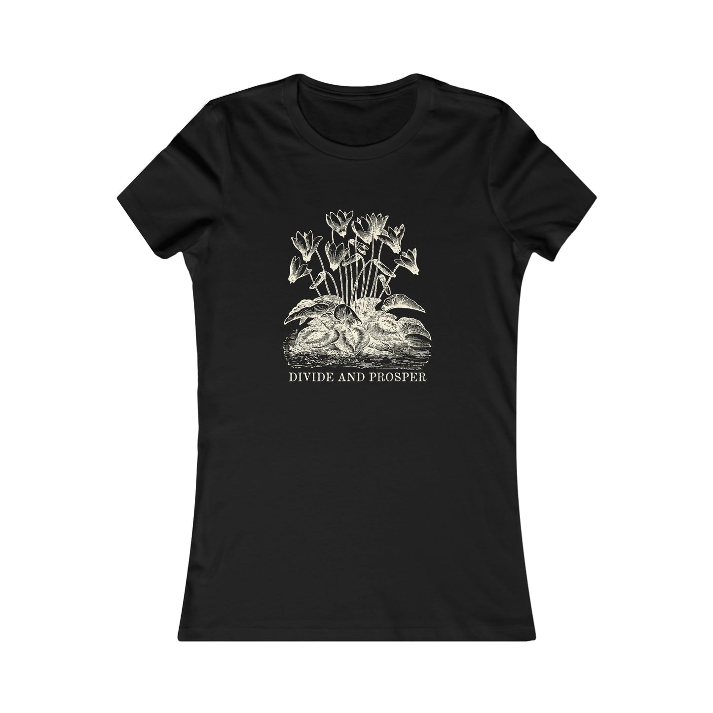 DIVIDE AND PROSPER- Womens Fitted Tee