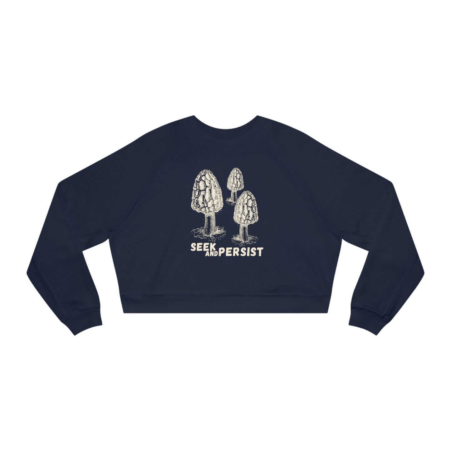SEEK AND PERSIST-Women's Cropped Fleece Pullover