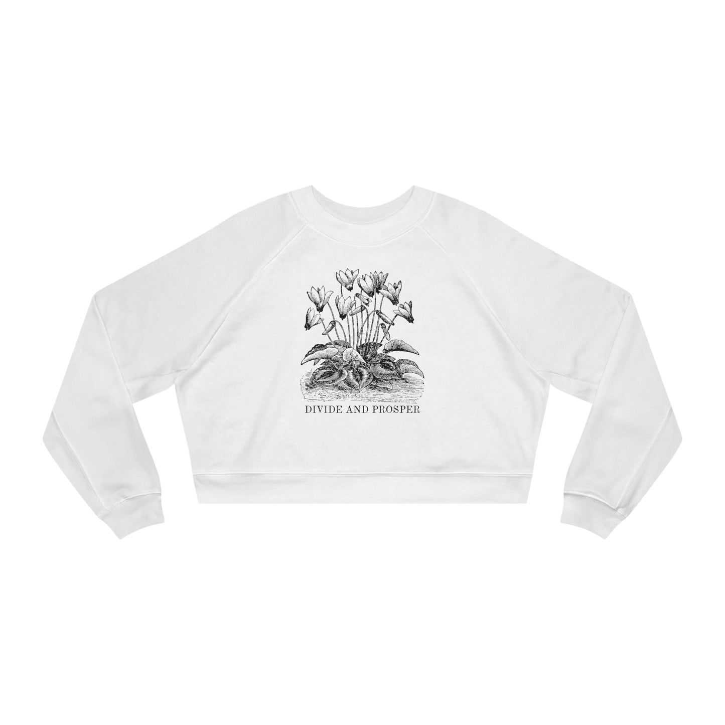 DIVIDE AND PROSPER- Women's Cropped Fleece Pullover