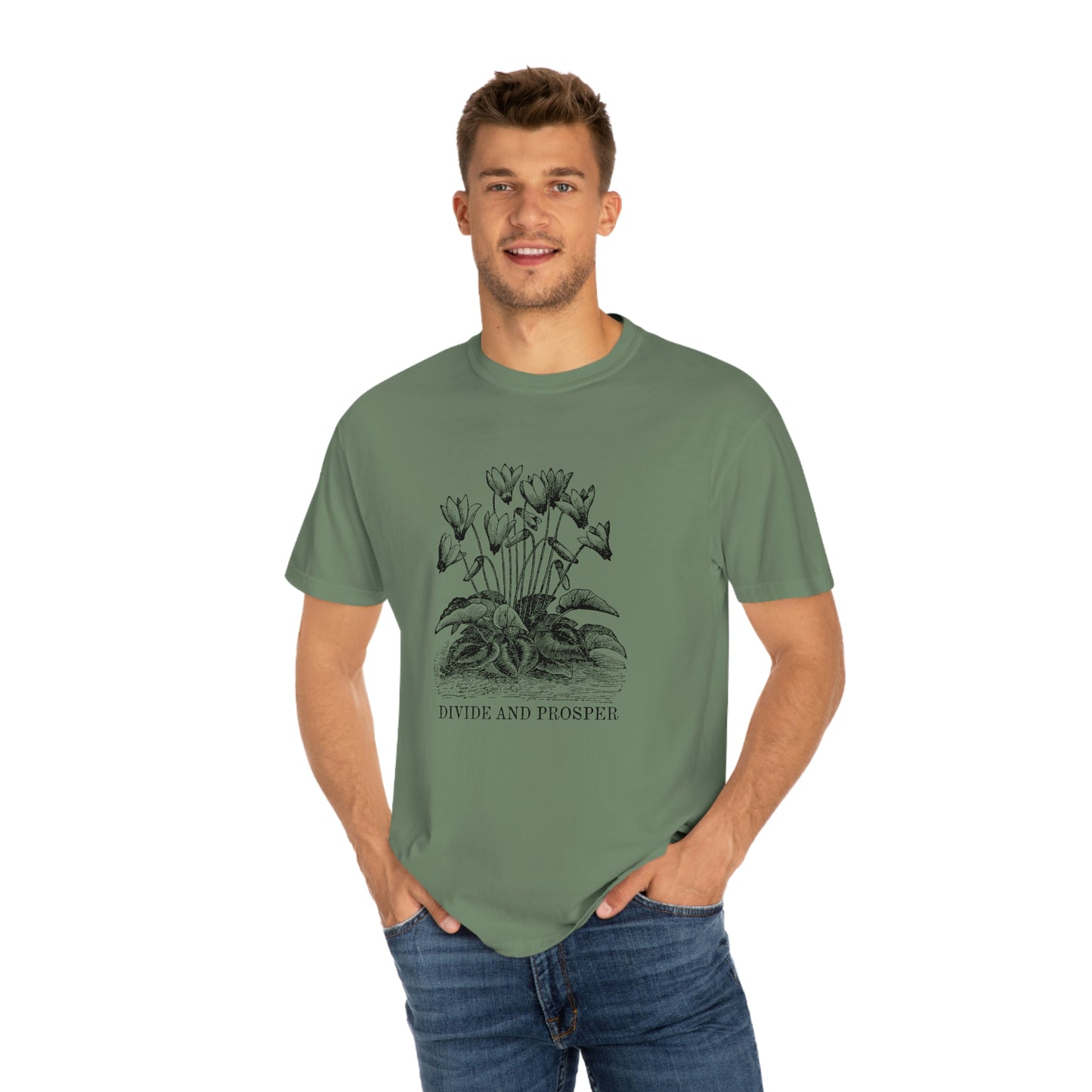 DIVIDE AND PROSPER- Unisex Garment-Dyed Heavy Weight T-shirt