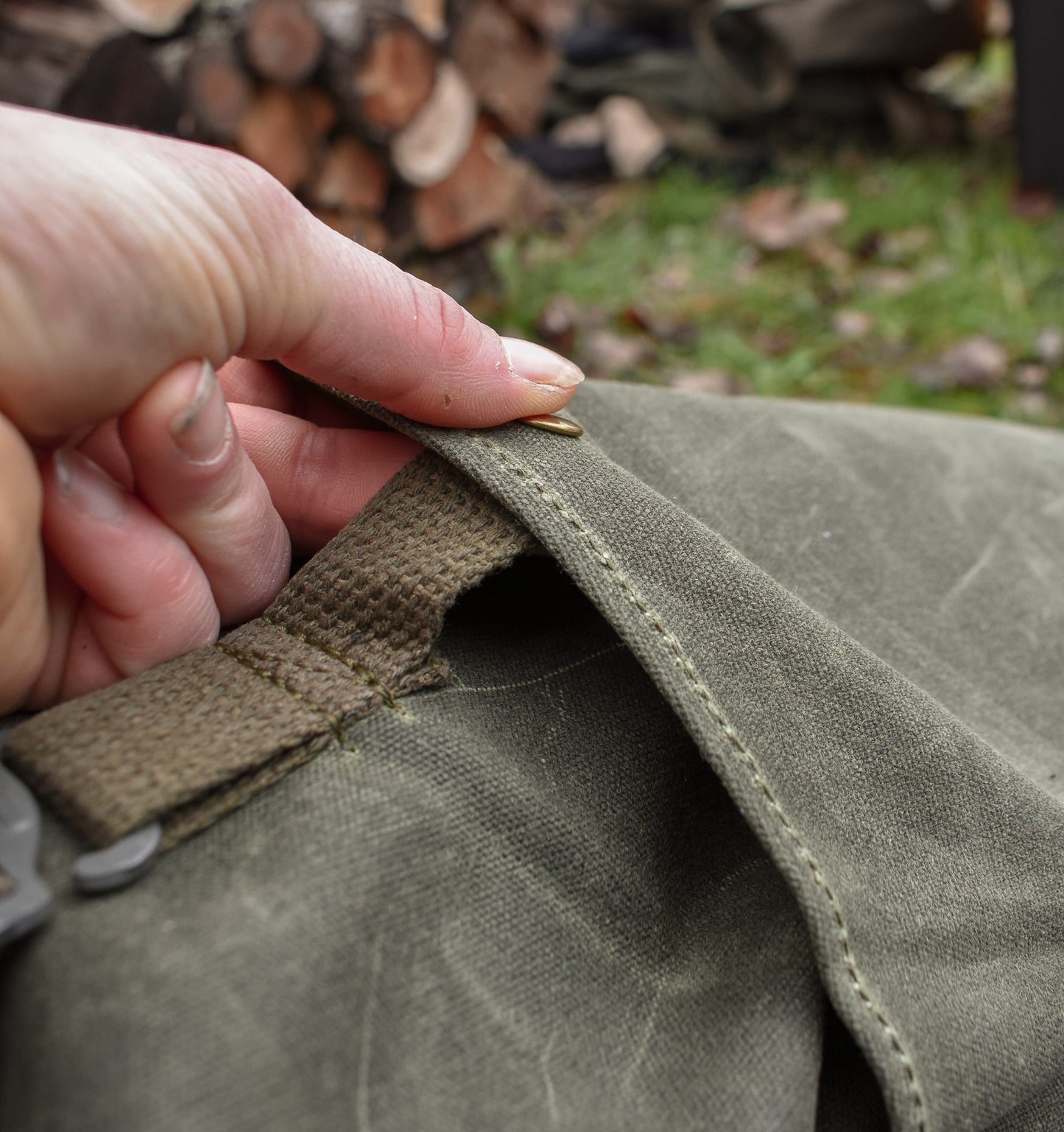 MADE TO ORDER- ROLL TOP BACKPACK- OLIVE