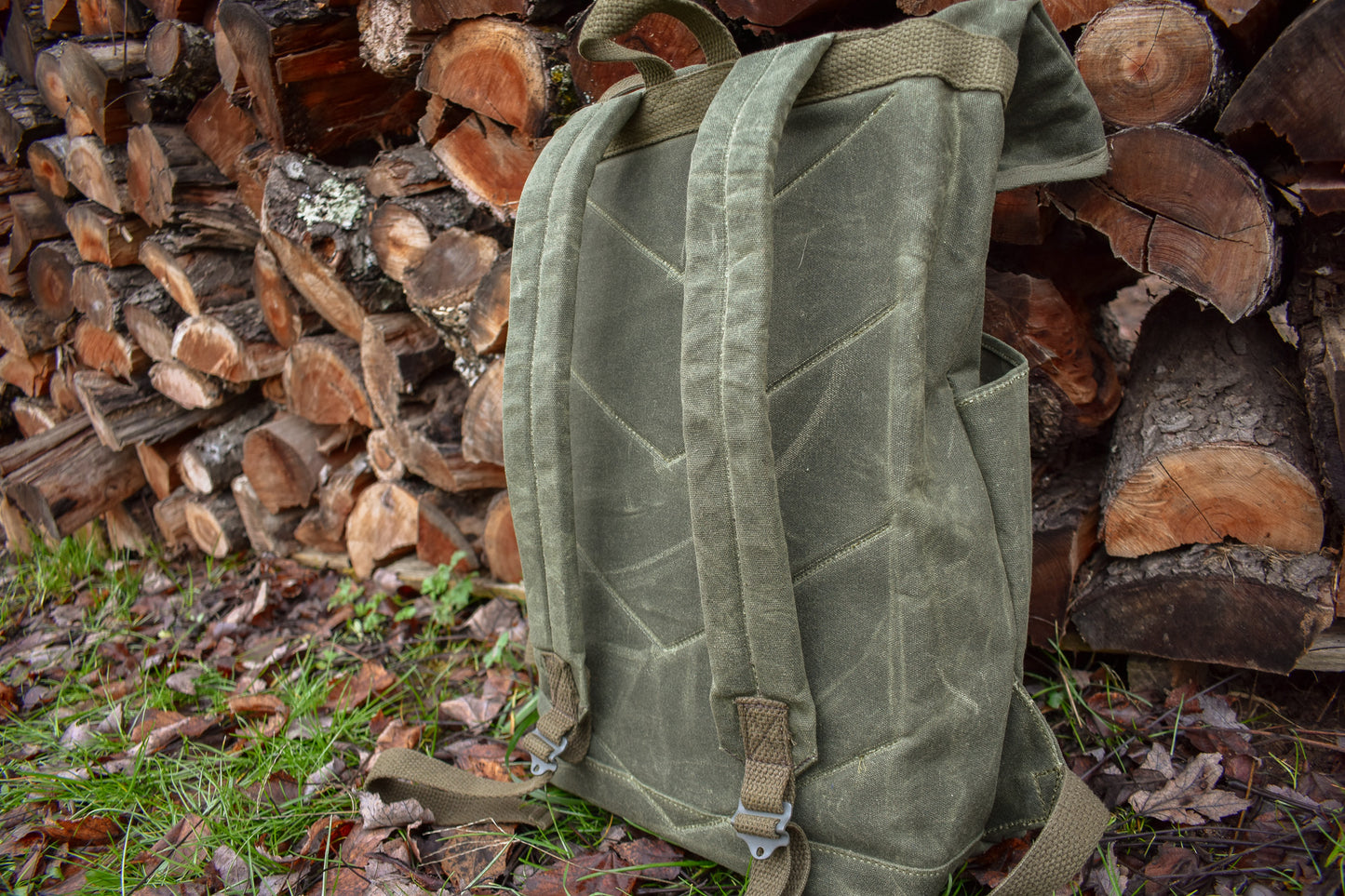 MADE TO ORDER- ROLL TOP BACKPACK- FIELD TAN