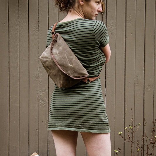 "LACEWING" CROSSBODY BAG- Field tan
