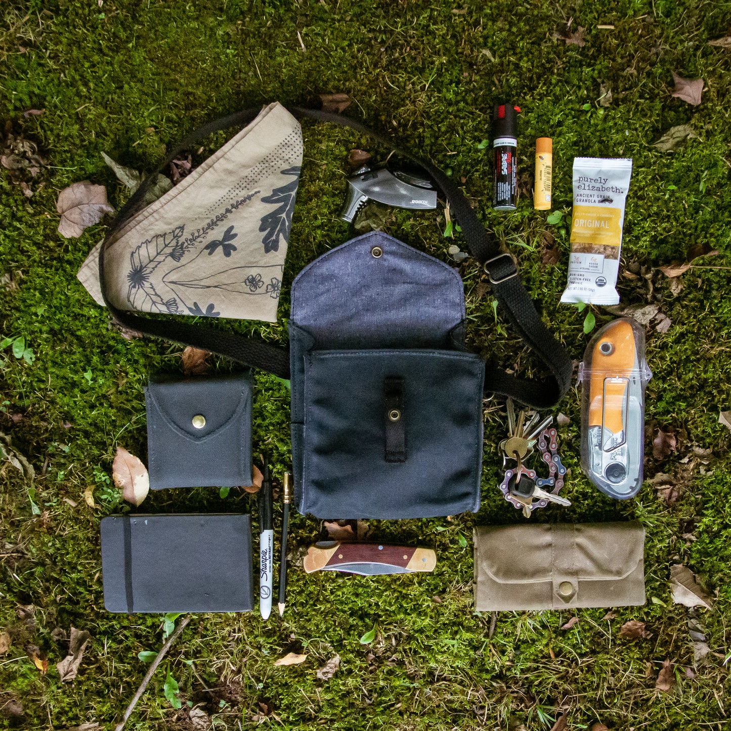 The "LEGION" 3-way satchel in BLACK