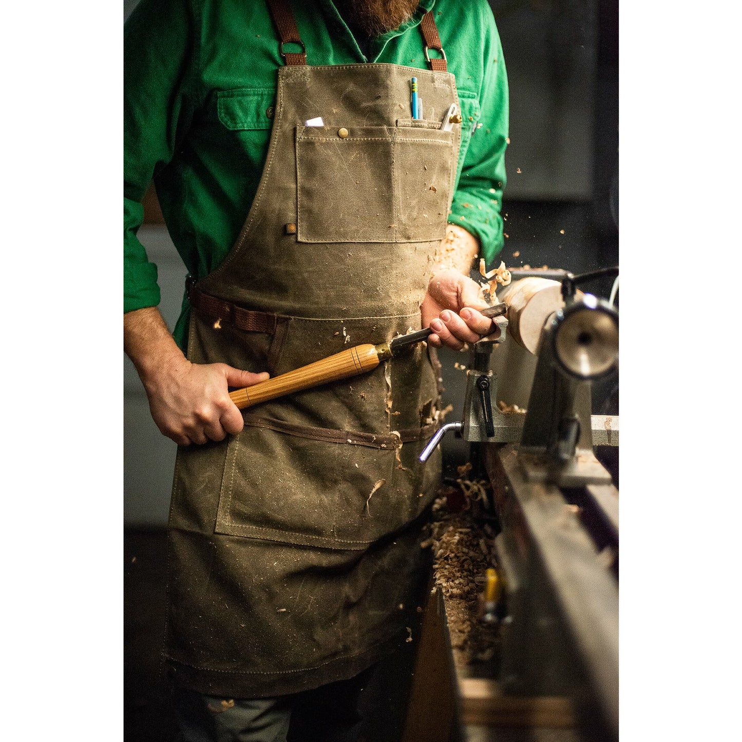 MADE TO ORDER- CRAFTSPERSON APRON- Olive