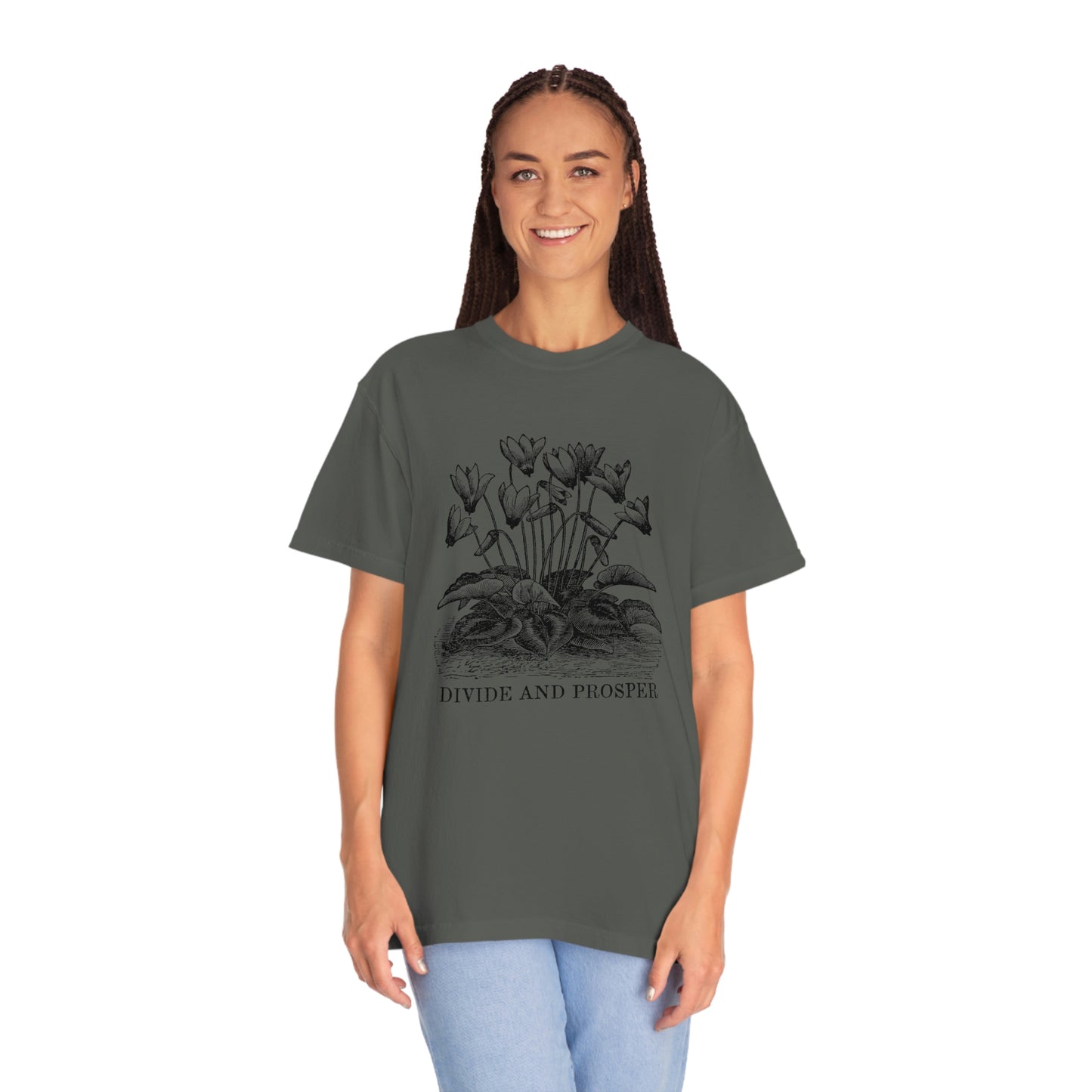 DIVIDE AND PROSPER- Unisex Garment-Dyed Heavy Weight T-shirt