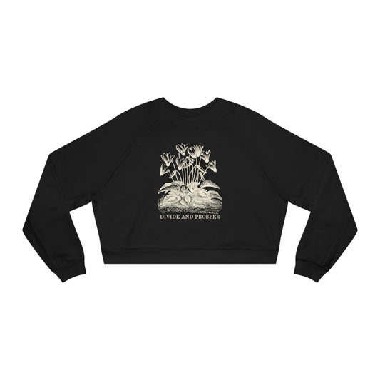 DIVIDE AND PROSPER- Women's Cropped Fleece Pullover