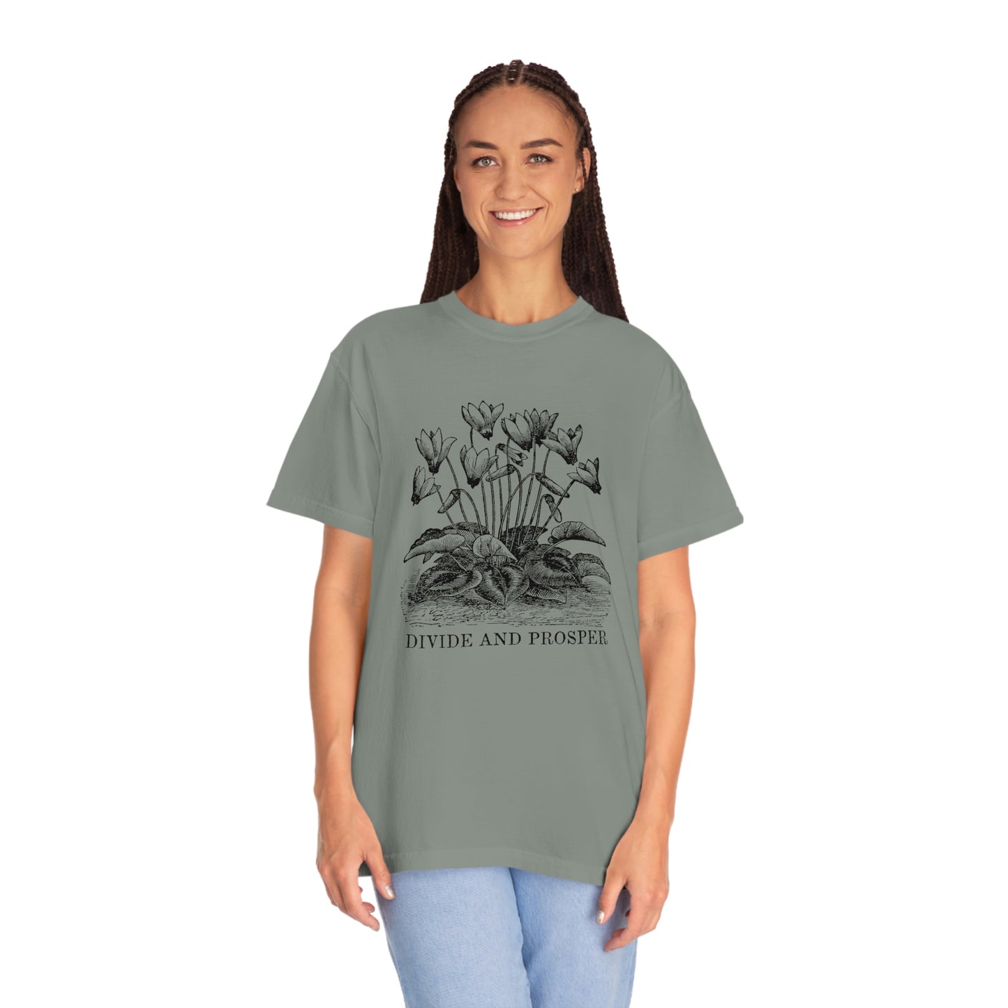 DIVIDE AND PROSPER- Unisex Garment-Dyed Heavy Weight T-shirt
