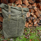 RTS- ROLL TOP BACKPACK- OLIVE