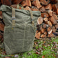 ROLL TOP BACKPACK- Olive