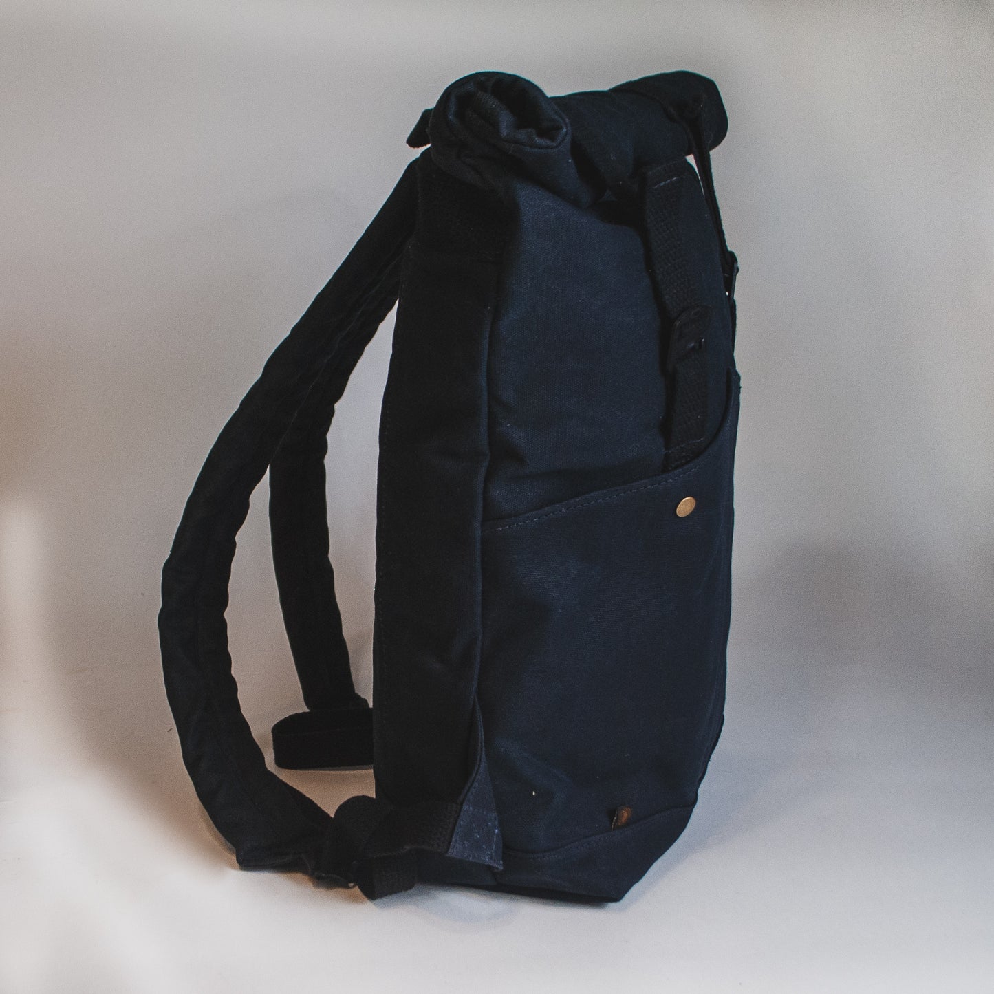 MADE TO ORDER- ROLL TOP BACKPACK- Black
